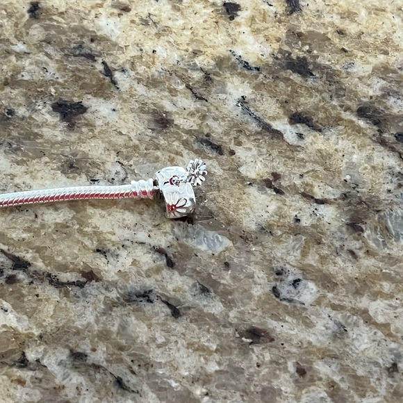 Pandora Daisy Flower - Clasp Snake Chain Bracelet - Picture 3 of 8